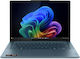 Lenovo Yoga Slim 7 14AKP10 14" OLED FHD+ (Ryzen AI 300 Serie-7 350/32GB/1TB SSD/W11 Startseite) Tidal Teal (GR Tastatur)