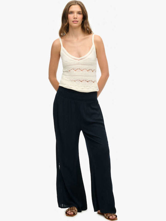 Superdry Damen Stoff Hose mit Gummizug in Locke...