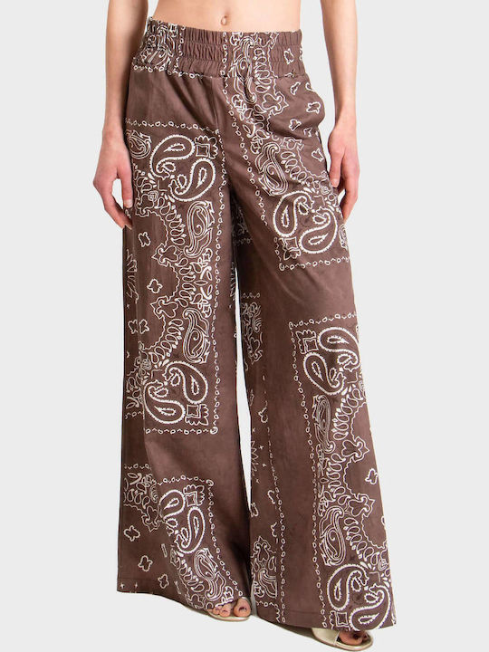 Damen Stoffhose in Lose Passform Braun