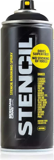 Montana Cans Spray Vopsea Temperatură Înaltă cu Matt Efect Negru Mangekyu 400ml