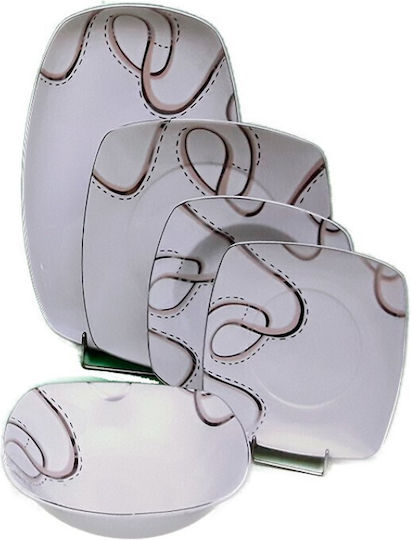 Galifas White Porcelain Dinnerware Set 20pcs