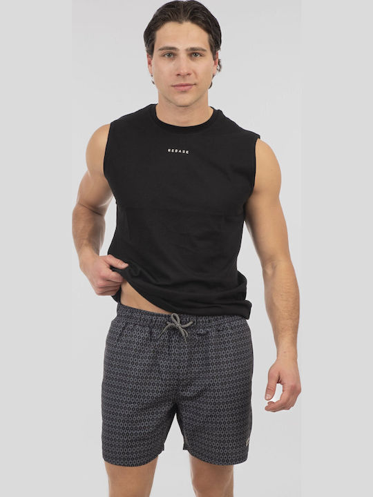 Men's Swimwear Shorts Anthracite with Patterns