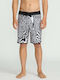 Scallop Men's Swimwear Bermuda White, Black