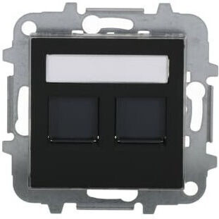 Abb Einzeln Netzwerksteckdose RJ45 Ohne Rahmen in Schwarz Farbe 1240936