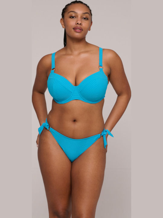 Bikini Slip with Ties Sea Breeze