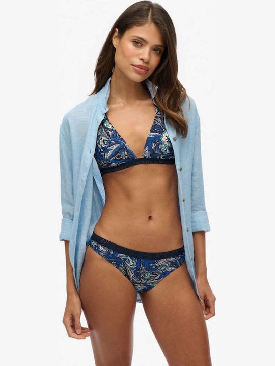 Superdry D3 Ovin Bikini Slip Blau