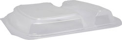 Καπακι Σκευος Φαγητου 2 Θεσεων Ft-293-20 50τεμ Lux Plast