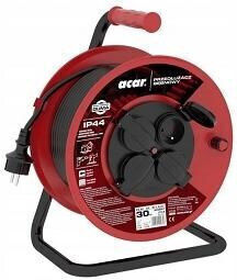 Acar mit Kabel 30m Wasserdicht Schwarz