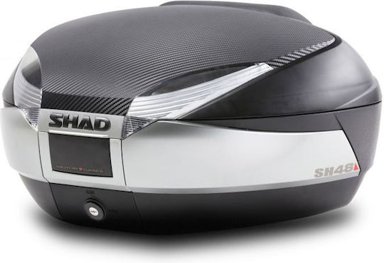 Βαλιτσα Κεντρικη Sh48/d0b48406r Titanium Carbon Cover Backrest 48l Shad