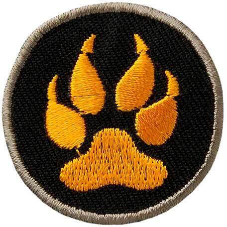 Patch Application Paw Print Mono Quick 04529 3.8 X 3.8 Cm Adhesive Onp-04529