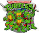 Tmnt© Gruppe Mono Quick 18256 6 x 7,1 cm Klebeetikett Onp-18256
