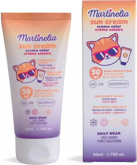 Martinelia Daily Wear SPF50 Αδιάβροχο Παιδικό Αντηλιακό Γαλάκτωμα για Πρόσωπο 50ml