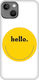 Thiki-mania X Glossy Hello Custom Silicone Case Yellow