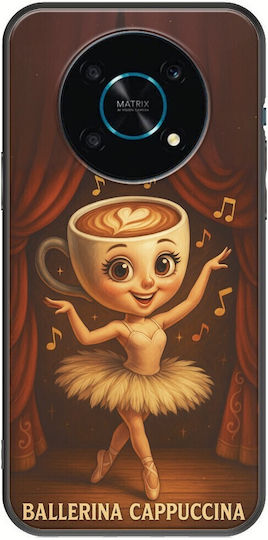 Brainrot Ballerina Cappuccina Honor Magic 4 Lite 5g Черен TPU Черен Силикон