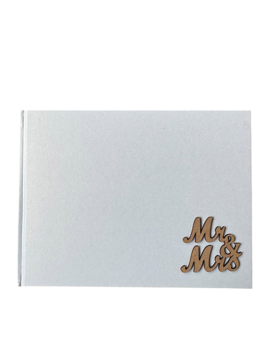 Themagio Wedding Wish Book 27x20cm White Mr&mrs