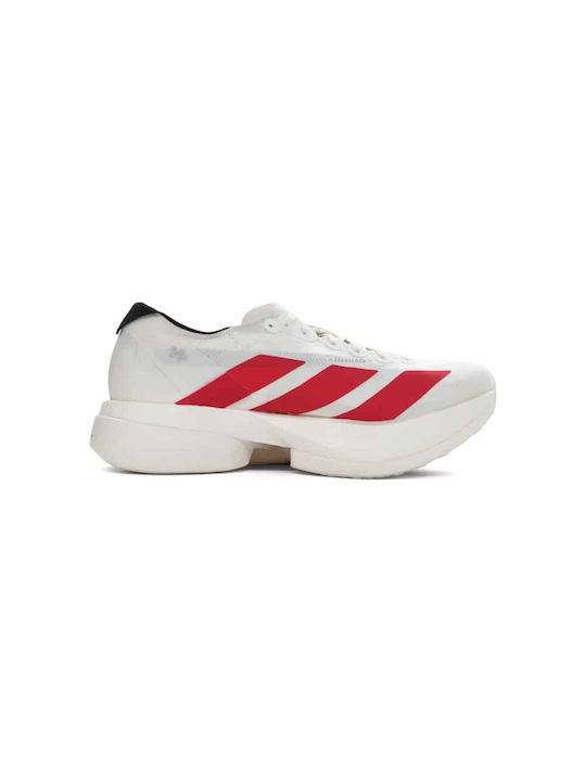 Adizero Adios Pro 4 Sport Shoes Running Off White / Better Scarlet / Core Black
