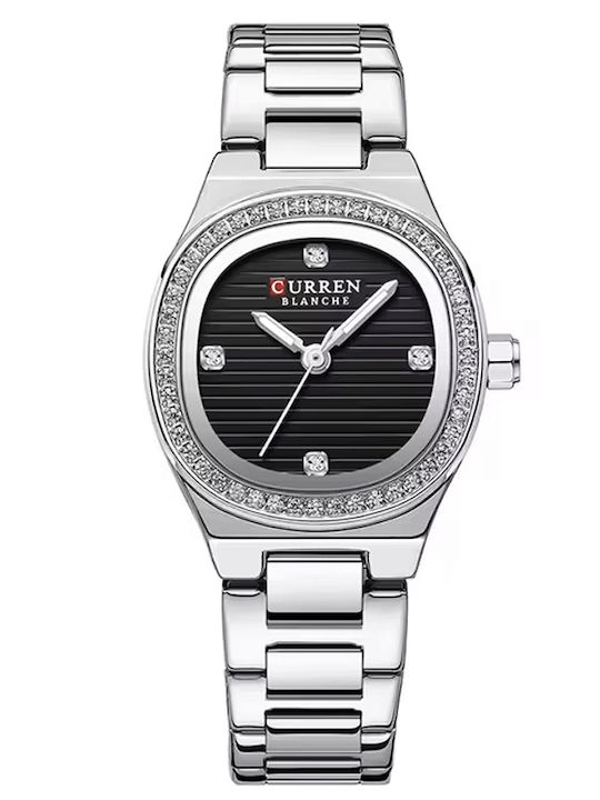 Curren Women's Watch with Silver Metal Bracelet