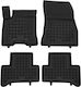 Rubber Floor Mats Black Compatible with Mercedes Benz EQA H243 2x4 FWD 4pcs