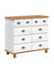 Comoda pentru Dormitor Lemnoasă Alb 91x40x79buc