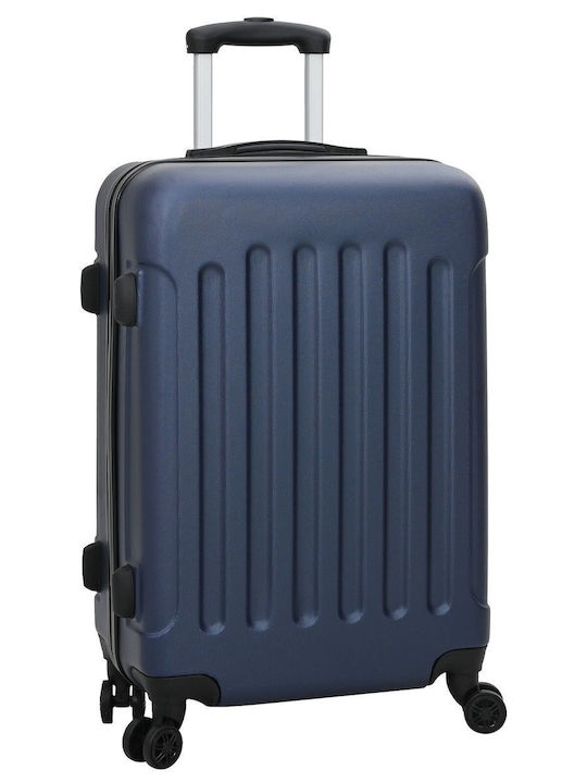 vidaXL Reise Koffer Hart Marineblau mit 4 Räder Set 3 Stück