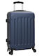 vidaXL Reise Koffer Hart Marineblau mit 4 Räder Set 3 Stück