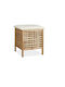 Relaxdays Coș De Rufe Din Lemn 52lt 49x49x52cm Maro