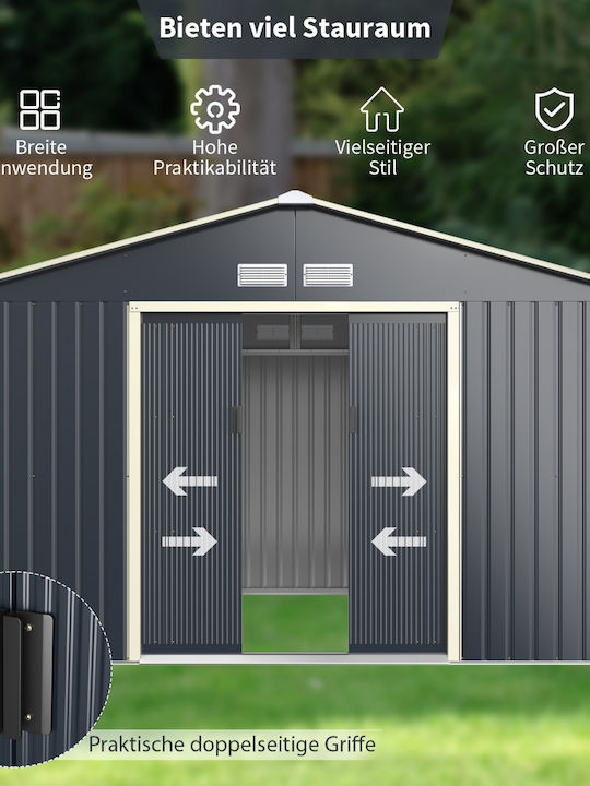 Metallische Gartenhaus M3.4xB2.55xH2.1m