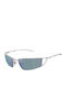 Arnette Junction Unisex Sunglasses with Silver Metal Frame and Gray Lens