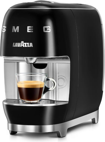 Smeg Καφετιέρα για Κάψουλες A Modo Mio Πίεσης 10bar Μαύρη