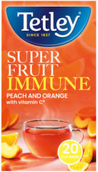 Tetley Super Fruits Immune Peach & Orange 20 Tea Bags
