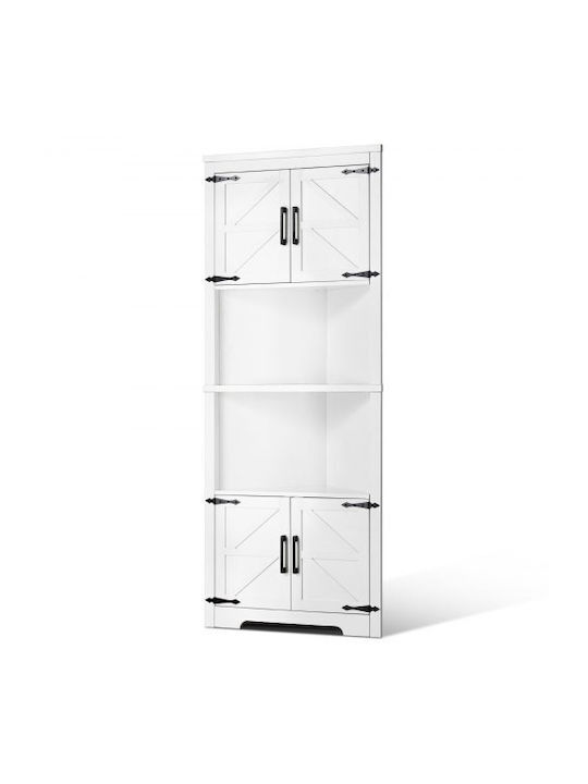 Γωνιακή Ντουλάπα Λευκή 68.5x36x171cm Γωνιακή Ντουλάπα Λευκή 68.5x36x171cm