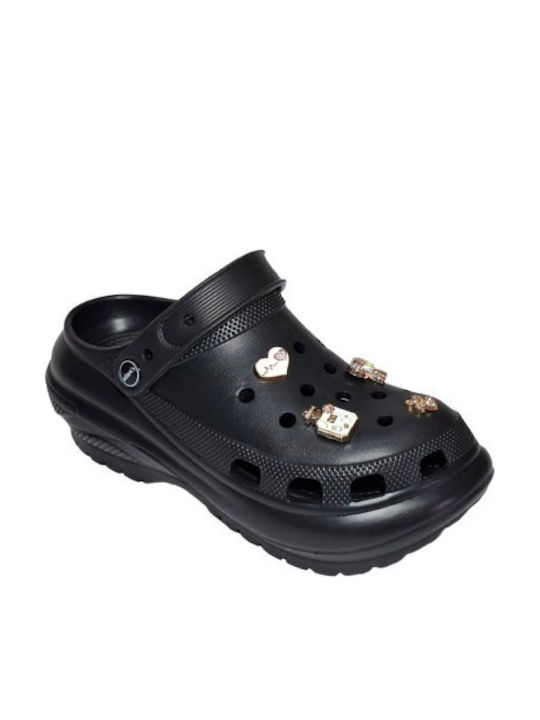 Adam's Shoes Femei Sabot Negre