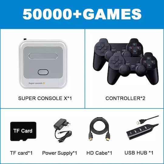 Console de jeu portable + 15 000 jeux – Écran haute résolution Full HD de 4 pouces + mémoire extensible de 128 Go, licence Linux 2.0, WiFi, multijoueur + 4 déclencheurs arrière