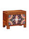 vidaXL Wooden Decorative Trunk Brown 50x30x40cm