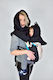 Schwarzer Ergo-Rucksack-Tragesitz für Mama und Baby