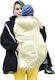 Winter-Rucksackabdeckung Beige Kapuze Tasche