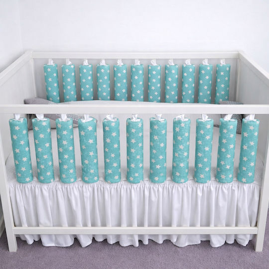 Individual Crib Bumper Mint Stars