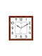 Virtime Wanduhr Hölzernes Coffee Open 25x25cm
