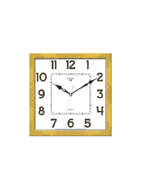Virtime Wanduhr Hölzernes Kamel 25x25cm