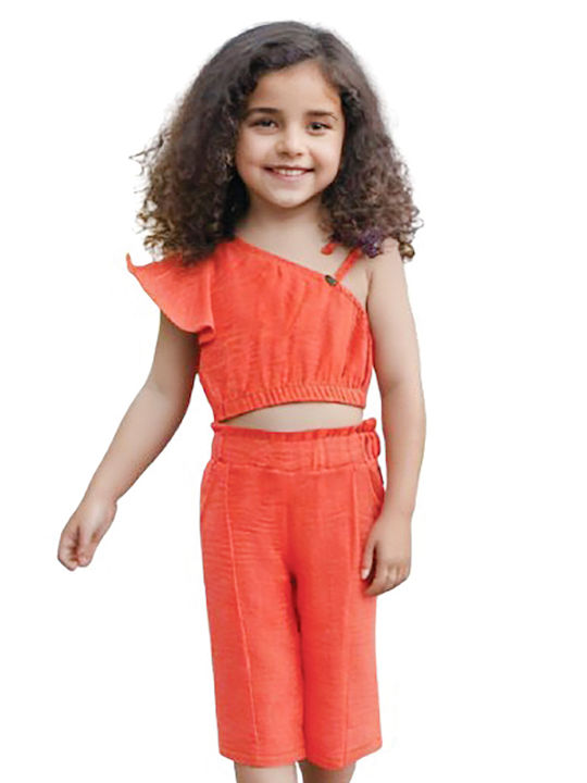 Kids' Set with Pants Summer 2pcs Pink
