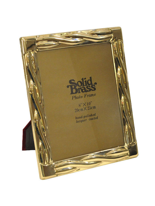 Metallischer Fotorahmen mit Goldenem Rahmen