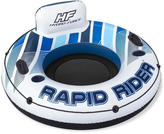 Bestway 43116 Rapid Rider Aufblasbarer Schwimmring mit Rückenlehne 135 cm