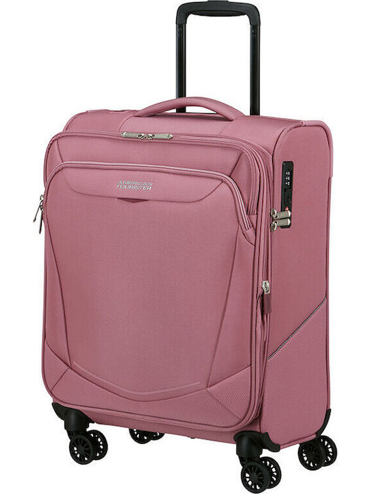 American Tourister Spinner Cabin Fabric Pink Su...
