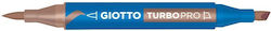 Giotto Turbo Pro Καφε Μαρκαδορος Διπλη Μυτη
