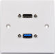 Av Link Wall Plate Usb-a/hdmi 8k 122.398uk