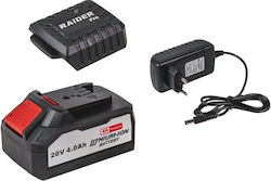 Raider Set Baterie Litiu 20V cu Încărcător 032134