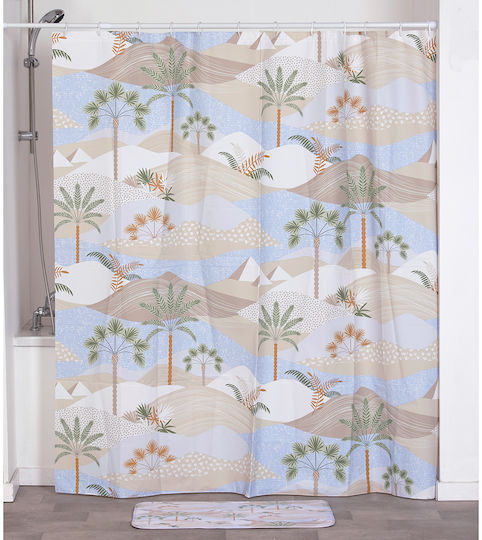 Eurocasa Shower Curtain 180x180cm Multicolour