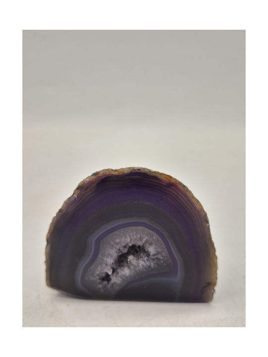 Purple Natural Agate Tabletop Decorative Energy Semi-Precious Stone