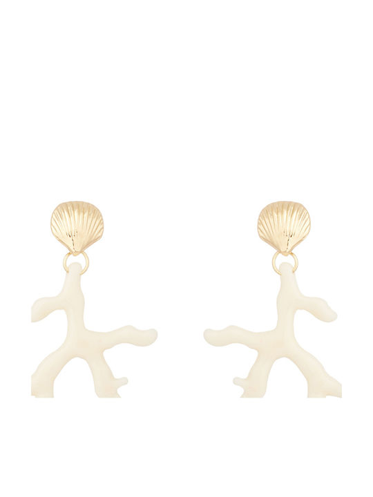 Earrings Gold Plated with Stones