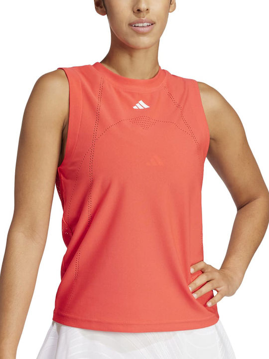 adidas Pro Climacool Match JE7117 Γυναικεία Μπλούζα Κόκκινη